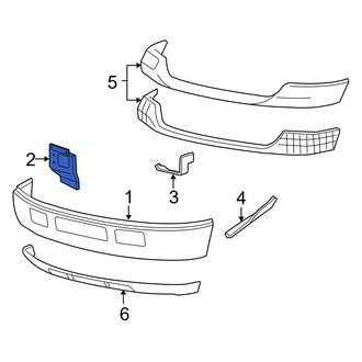 Ford OE - Left Bumper Impact Absorber Bracket
