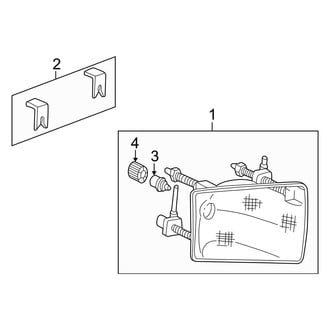 Ford OE - Front Lamps - Headlamp Components