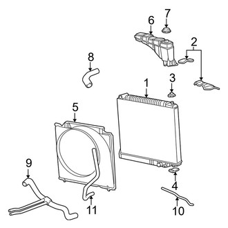 Ford OE - Cooling - Radiator & Components (5.4L)