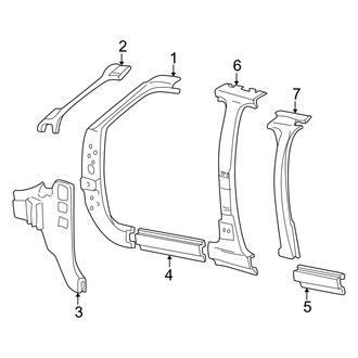Ford OE - Pillars, Rocker & Floor - Center Pillar