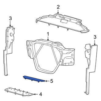 Ford OE - Front Upper Radiator Support Air Deflector