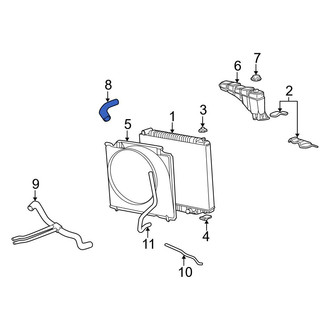 Ford OE - Upper Radiator Coolant Hose