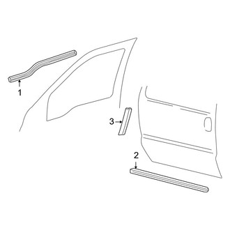Ford OE - Front Door - Exterior Trim (XLT)