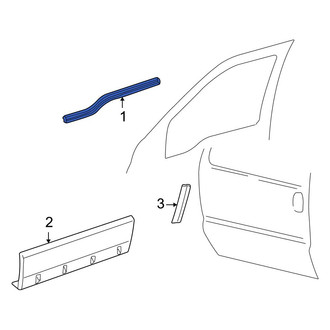 Ford OE - Front Left Door Window Belt Weatherstrip