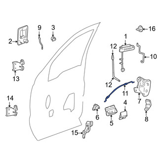 Ford OE - Front Door Latch Cable