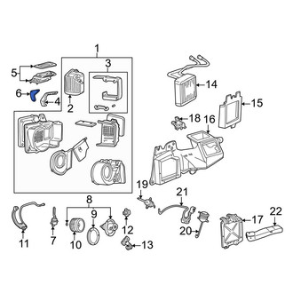 Ford OE - HVAC Heater Mode Door Lever