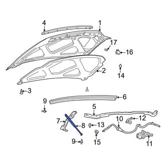 Ford OE - Left Hood Lift Support