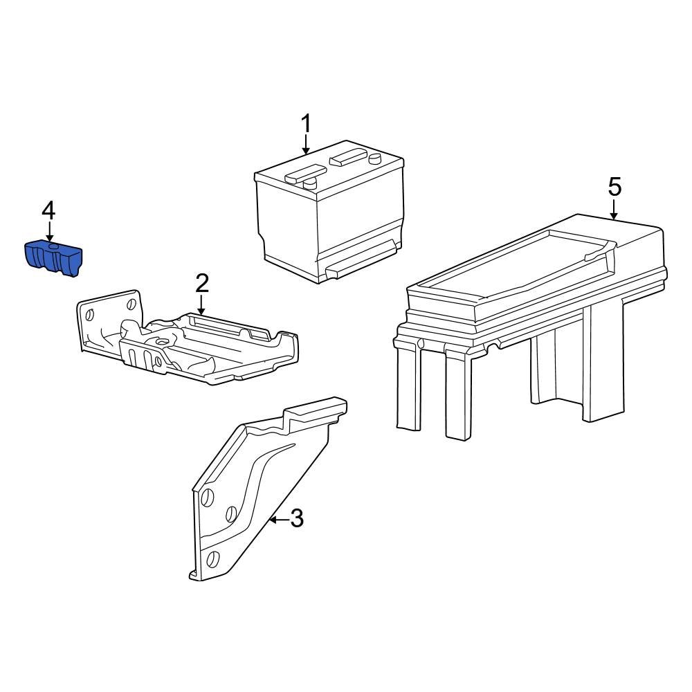 Ford OE E7TZ10718B - Battery Hold Down