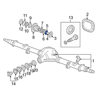 Ford OE - Rear Left Axle Nut