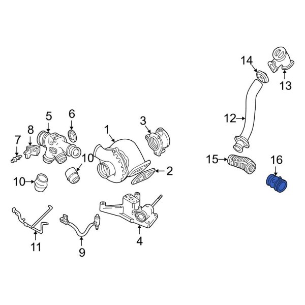 Turbocharger Outlet Tube