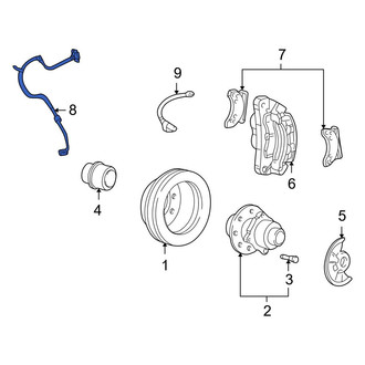 Ford OE - Front Left Brake Hydraulic Hose