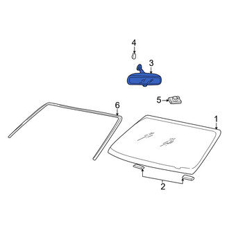 Ford OE - Front Interior Rear View Mirror