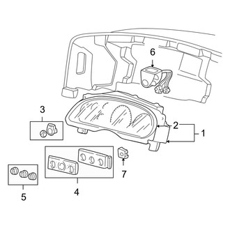 Ford OE - Instrument Panel - Cluster & Switches