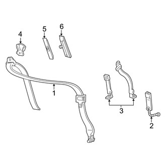 Ford OE - Restraint Systems - Front Seat Belts (40/20/40 Bench Seat)