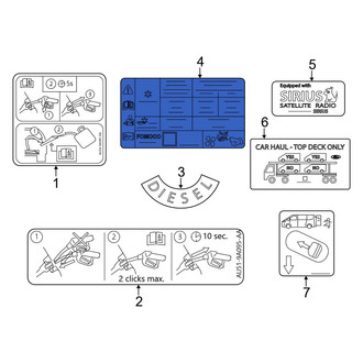 Ford OE - A/C System Information Label