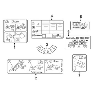 Ford OE - Information Labels - Labels (3.5L / 3.7L)