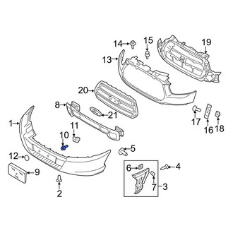 Ford OE - License Plate Bracket Screw