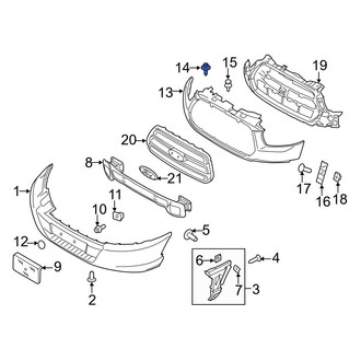 Ford OE - Power Steering Cooler Bolt