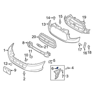Ford OE - Bumper Guide Nut
