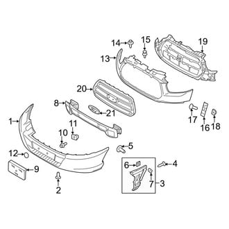 Ford OE - Front Bumper & Grille - Bumper & Components (Covers & Trim)