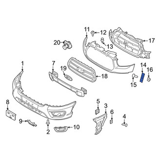 Ford OE - Left Bumper Cover Bracket