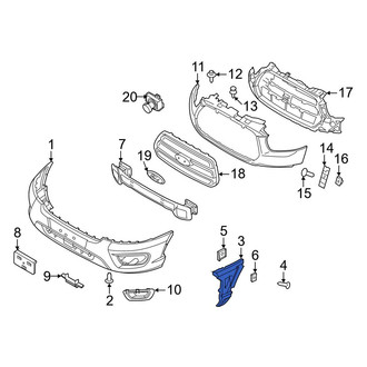 Ford OE - Front Left Bumper Guide