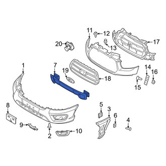Ford OE - Front Lower Bumper Impact Bar
