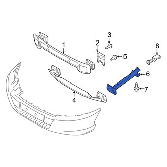 Ford OE - Front Left Lower Bumper Impact Bar Bracket