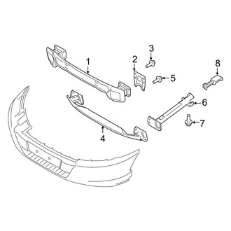 Ford OE - Front Bumper & Grille - Bumper & Components (Bumper Support)
