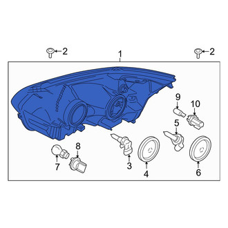 Ford OE - Front Left Headlight Assembly
