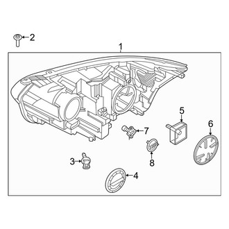 Ford OE - Front Lamps - Headlamp Components (Xenon)