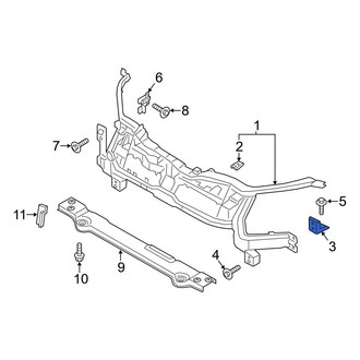 Ford OE - Left Lower Radiator Support Bracket