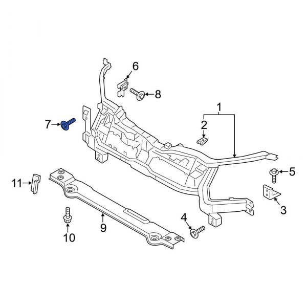 Radiator Support Panel Bolt