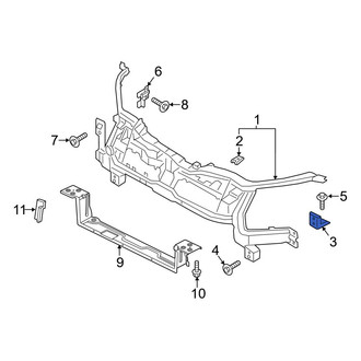 Ford OE - Right Lower Radiator Support Bracket