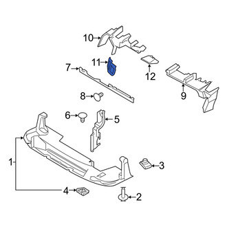 Ford OE - Right Inner Radiator Support Air Deflector Seal