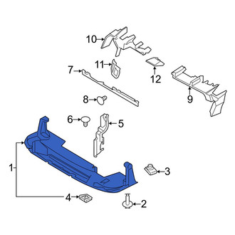 Ford OE - Front Lower Radiator Support Air Deflector