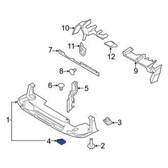 Ford OE - Bumper Guide Nut