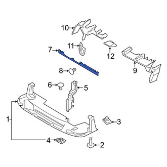 Ford OE - Front Upper Radiator Support Air Deflector