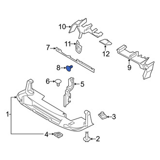 Ford OE - Bumper Cover Retainer