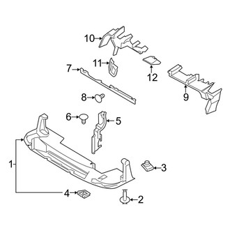 Ford OE - Radiator Support - Splash Shields