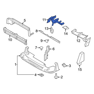 Ford OE - Right Outer Radiator Support Air Deflector Seal