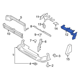 Ford OE - Left Outer Radiator Support Air Deflector Seal