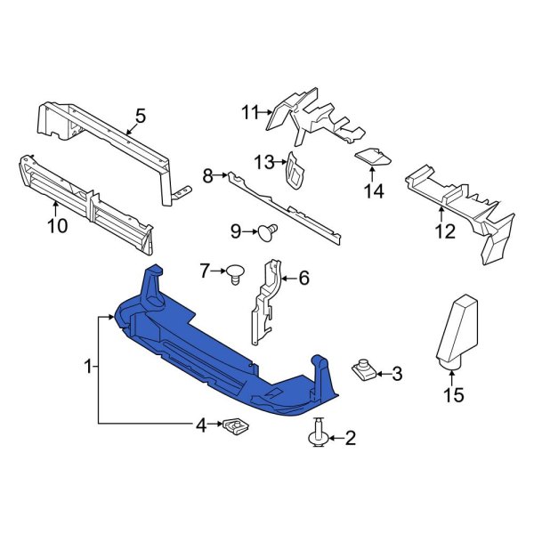 Radiator Support Air Deflector