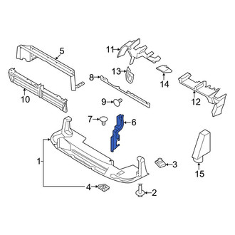 Ford OE - Front Left Radiator Support Air Deflector