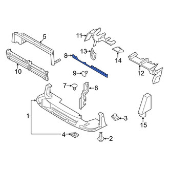 Ford OE - Front Upper Radiator Support Air Deflector