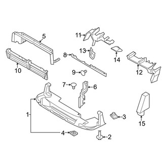 Ford OE - Radiator Support - Splash Shields