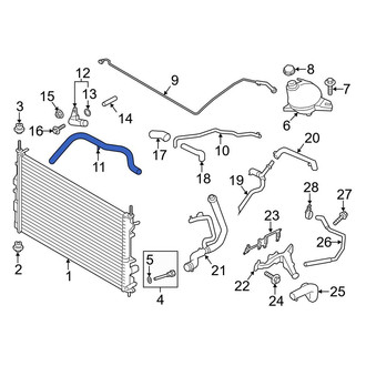 Ford OE - Upper Radiator Coolant Hose