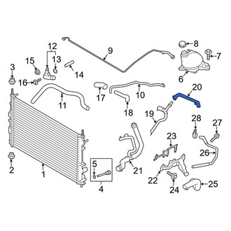 Ford OE - Engine Coolant Overflow Hose