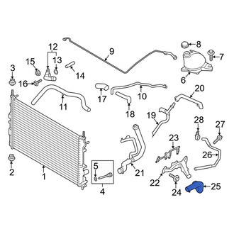 Ford OE - Upper Radiator Coolant Hose