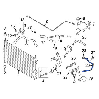 Ford OE - Engine Coolant Pipe